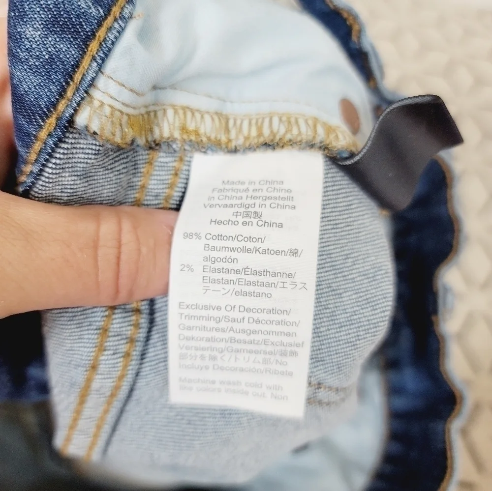 MADEWELL HIGH-RISE DENIM SHORTS, SZ 27